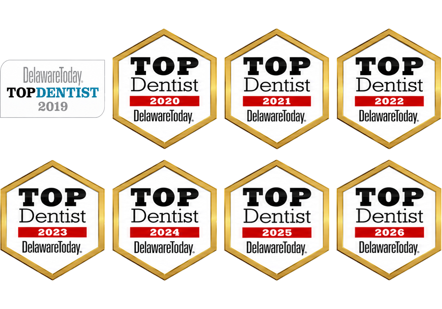 top-dentist-badges-2019-2026-2rows